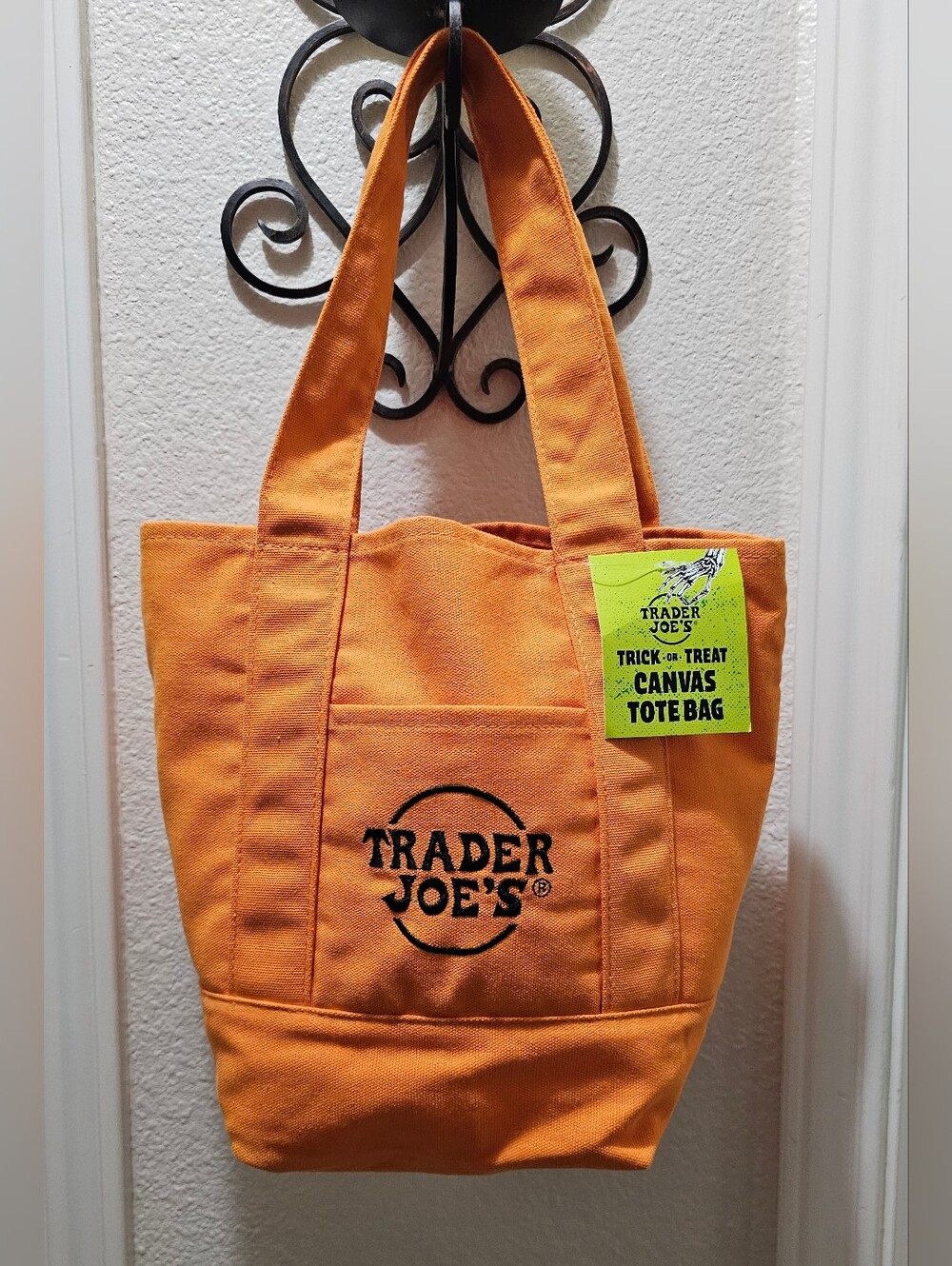 Trader Joe's Mini Canvas Tote Halloween Edition NWT